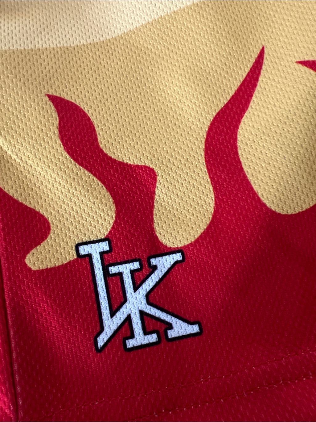 Kyojuro Rengoku Demon Slayer Flame Mesh Gym Shorts — image 4 of 4
